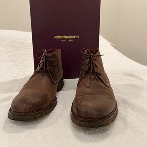 Men's Johnston & Murphy Copelandchuk Boot Memory Foam Sheepskin Tan--Size 15 M